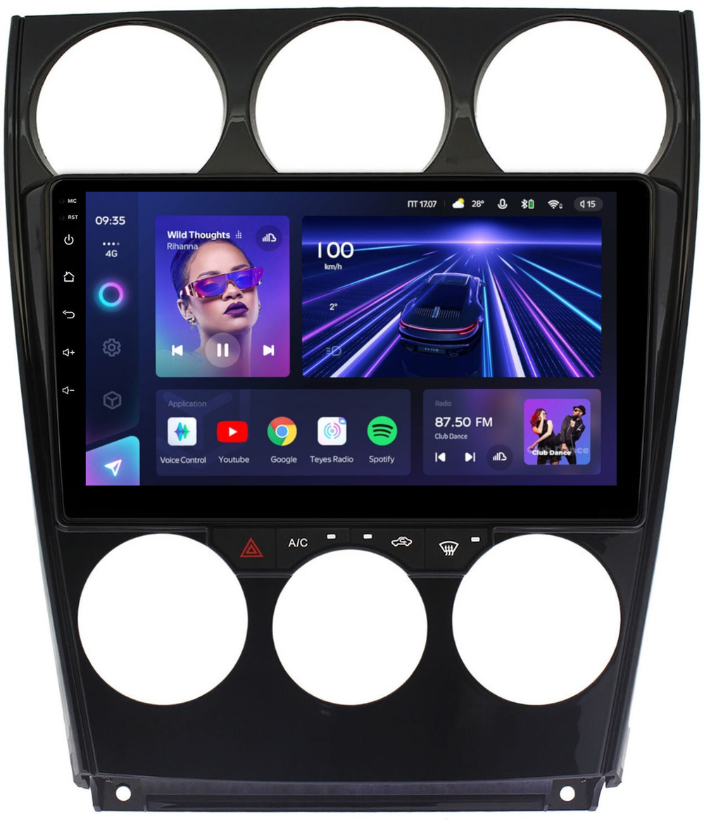 Магнитола для Mazda 6 2002-2007 - Teyes CC3 Android 10, ТОП процессор, 4/32 Гб, CarPlay, SIM-слот