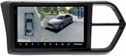 Магнитола для Jetta VS5, VS7 2022+ - Teyes CC3-2K-360 на Android 10, 2K QLED, 6Гб+128Гб, CarPlay, 4G SIM-слот, 4 камеры в комплекте