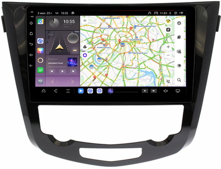 Магнитола для Nissan X-Trail T32, Qashqai J11 2014-2022 (поддержка автопарковки) - Kuberg QLed, Android 13, TS20, CarPlay, SIM-слот