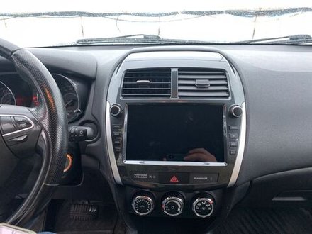 Магнитола для Mitsubishi ASX 2010-2016, Peugeot 4008, Citroen C4 Aircross (рамка с крутилками и кнопками) - FarCar BM9-2K-7064K9 монитор 9.5" 2K QLED на Android 14, TS10, 4+32Гб, CarPlay, 4G SIM-слот