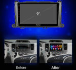 Магнитола для Toyota Sienna 3 2010-2014 - Kuberg OL-9695 QLed, Android 12, TS10, CarPlay, 4G SIM-слот