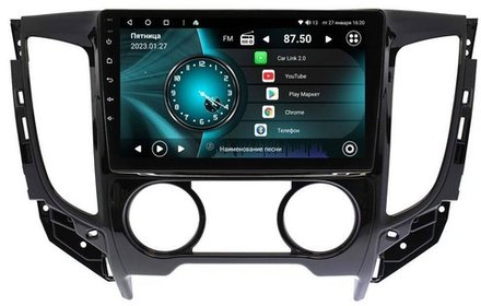 Магнитола для Mitsubishi L200 2015-2024 (кондиционер) - Vaycar VA47-5198 на Android 13, 8-ядер, 2Гб-32Гб, 4G SIM-слот