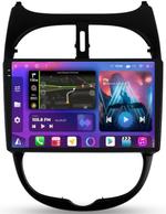 Магнитола для Peugeot 206 1998-2012 - FarCar BM778M-2K монитор 9.5" 2K QLED на Android 14, Быстрая, CarPlay, 4G SIM-слот