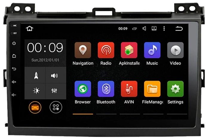 Магнитола для Toyota Land Cruiser Prado 120, Lexus GX470 (экран климата внизу) - Airok RX-1105 Android 13, ТОП процессор, 8/128, SIM-слот