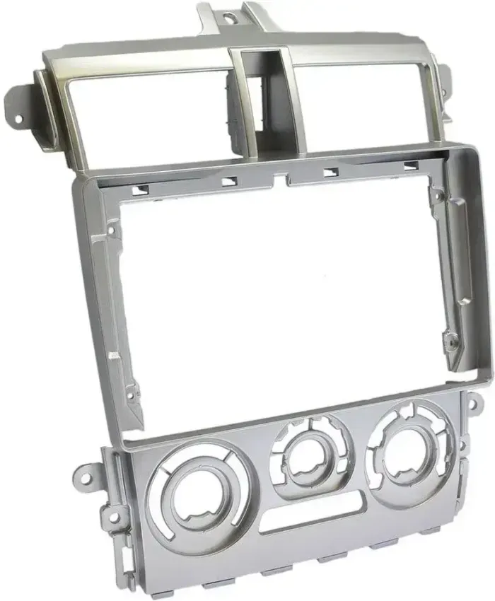 Магнитола для Mitsubishi Colt 6 2002-2012, Colt Plus (правый руль, рамка серебро) - FarCar GX9-9626F2S монитор 9.5" 2K QLED на Android 14, TS20, 6+128Гб, CarPlay, 4G SIM-слот
