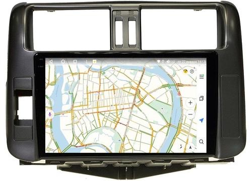 Магнитола для Toyota Land Cruiser Prado 150 2010-2013 (рамка черная)- Vaycar VA77-0065-2K на Android 13, 8-ядер, 2K QLED, ТОП процессор, CarPlay,4G SIM-слот