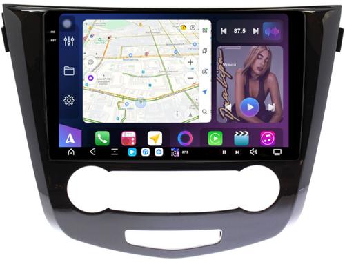 Магнитола для Nissan Qashqai J11 2014-2022 (кондиционер) - FarCar XXL665M монитор 10.36" 2K QLED на Android 14, TS20, 8+256Гб, CarPlay, 4G SIM-слот