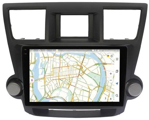 Магнитола для Toyota Highlander 2007-2013 (крутилки декоративные)- Vaycar VA77-0035-2K на Android 13, Быстрая, 2K QLED, CarPlay,4G SIM-слот