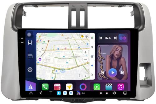 Магнитола для Toyota Land Cruiser Prado 150 2009-2013 (правый руль) - FarCar GX9-7041PR монитор 9.5" 2K QLED на Android 14, TS20, 6+128Гб, CarPlay, 4G SIM-слот