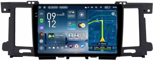 Магнитола для Nissan Patrol Y62, Infiniti QX56/QX80 2010-2017 (рамка тип 1) - Teyes CC4-PRO монитор 9.5" 2K QLED на Android 13, Snapdragon 778G, ИИ, CarPlay, DSP, 4G SIM-слот