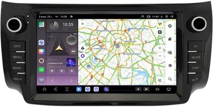 Магнитола для Nissan Sentra/Sylphy B17 2012-2023, Tiida 2015 - Kuberg SF-9666 (кнопки) QLed, Android 13, TS20, CarPlay, SIM-слот