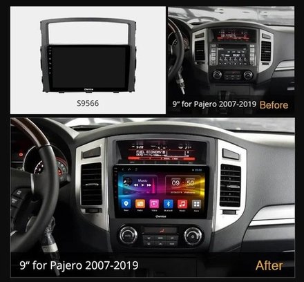 Магнитола для Mitsubishi Pajero 4 2006-2022 - Kuberg OL-9566 QLed+2K, Android 13, UIS7870 (DUDU7), CarPlay, SIM-слот