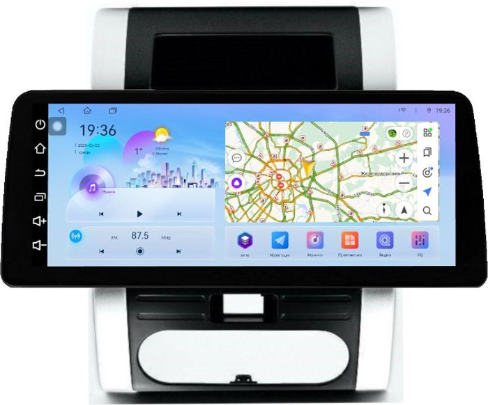 Магнитола для Nissan X-Trail T31 2007-2014 - FarCar монитор 12.3" 2K QLED на Android 14, Быстрая, CarPlay, 4G SIM-слот