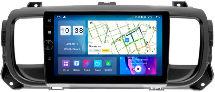 Магнитола для Peugeot Traveller/Expert, Citroen SpaceTourer/Jumpy, Opel Zafira Life/Vivaro - Parafar PF555FHDAV на Android 13, CarPlay, 4G SIM-слот