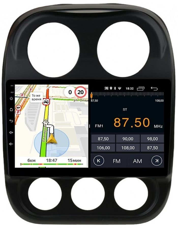 Магнитола для Jeep Compass 2011-2015 - Parafar PF998FHD на Android 13, CarPlay, 4G SIM-слот