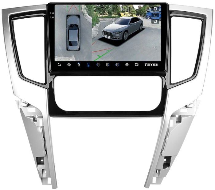 Магнитола для Mitsubishi L200 2019-2024 (климат, левый руль) - Teyes CC3-2K-360 на Android 10, 2K QLED, 6Гб+128Гб, CarPlay, 4G SIM-слот, 4 камеры в комплекте