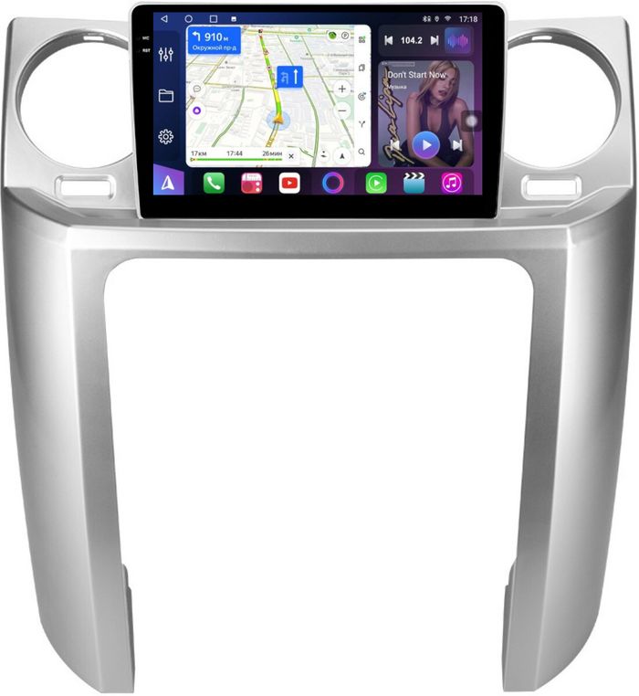Магнитола для Land Rover Discovery 3 2005-2009 (закругленные углы) - FarCar 9603B монитор 9.5" QLED на Android 14, TS18, CarPlay, 4G SIM-слот