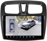Магнитола для Renault Logan 2, Sandero 2 2014+ (рамка 10) - FarCar BX3051M-360 монитор 10.36" 2K QLED на Android 13, Быстрая, CarPlay, 4G SIM-слот, 4 камеры в комплекте