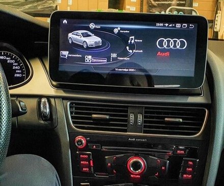 Магнитола для Audi A4 B8, A5 (8T) 2007-2016 (с джойстиком MMI) - Parafar PF7938QPDHigh монитор 10.25" на Android 13, 8Гб+128Гб, CarPlay, 4G SIM-слот