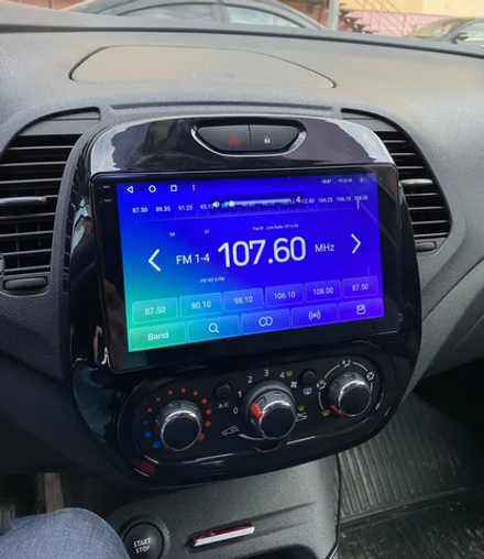 Магнитола для Renault Kaptur 2016+ (кондиционер) - Kuberg EW-9627-M QLed+2K, Android 13, TS20, CarPlay, 4G SIM-слот