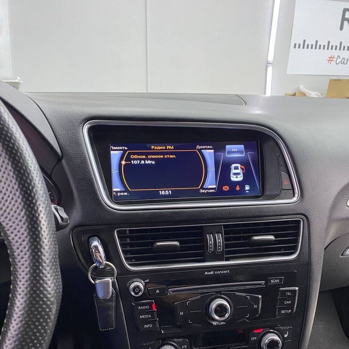 Магнитола для Audi Q5 2008-2016 (8R) (с джойстиком MMI) - RDL-9606MMI монитор 8.8" на Android 14, Быстрая, CarPlay, 4G SIM-слот