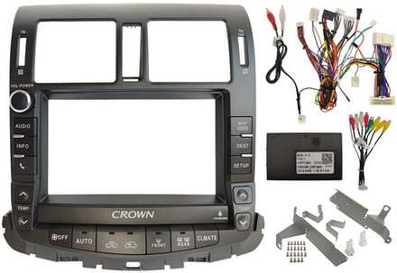 Магнитола для Toyota Crown / Crown Majesta S200 2008-2012 (цветной ШГУ) - Teyes CC4L монитор 9" IPS на Android 14, Snapdragon 662, CarPlay, 4G SIM-слот