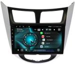 Магнитола для Hyundai Solaris (рамка серебристо-черная) 2010-2016 - Vaycar VA23-0067 на Android 13, Быстрая, 4G SIM-слот