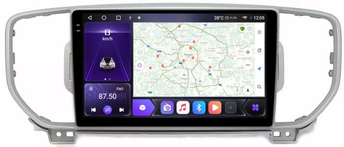 Магнитола для KIA Sportage 2016-2018 - Kuberg OL-9733 QLed+2K, Android 12, TS10, CarPlay, 4G SIM-слот