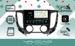 Магнитола для Mitsubishi L200 2015-2024 (кондиционер) - Vaycar VA47-5198-2K на Android 13, 8-ядер, 2K QLED, ТОП процессор, CarPlay, 4G SIM-слот