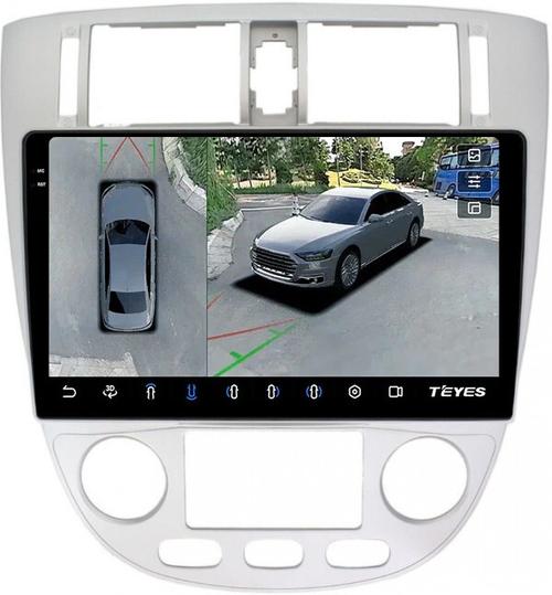 Магнитола для Chevrolet Lacetti седан/универсал, Daewoo Gentra (климат, рамка серебро) - Teyes CC3-2K-360 на Android 10, 2K QLED, 6Гб+128Гб, CarPlay, 4G SIM-слот, 4 камеры в комплекте