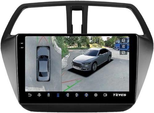 Магнитола для Suzuki SX4 2 2013-2021 (штатная КЗВ) - Teyes CC3-2K-360 монитор 9.5" 2K QLED на Android 10, Быстрая, CarPlay, 4G SIM-слот, 4 камеры в комплекте