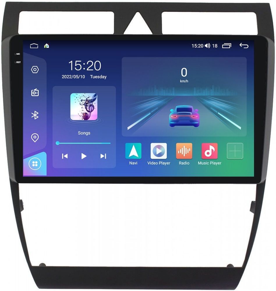 Магнитола для Audi A6 2001-2004 - Parafar PF906LUX1U2K на Android 13, QLED+2K, ТОП процессор, 8Гб+128Гб, CarPlay, 4G SIM-слот