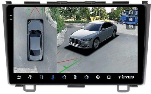 Магнитола для Honda CR-V 3 2006-2012 - Teyes CC3-2K-360 на Android 10, 2K QLED, 6Гб+128Гб, CarPlay, 4G SIM-слот, 4 камеры в комплекте