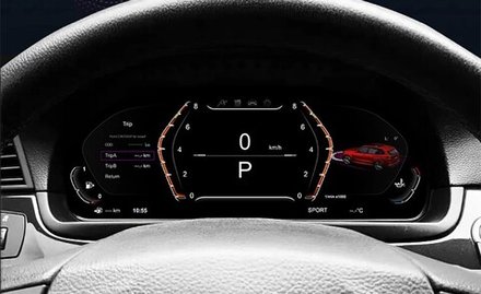 Электронная панель приборов BMW X1 E84 2009-2014 - 1293 с LCD / ЖК 12.3" экраном QLED