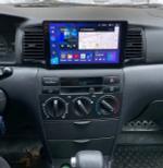 Магнитола для Toyota Corolla 120 2000-2007 (рамка черная с воздуховодами) - Teyes CC3-2K на Android 10, Быстрая, 2K QLED, CarPlay, 4G SIM-слот