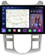 Магнитола для KIA Cerato 2 2008-2013 (климат, рамка серебро) - FarCar BX877 монитор 13" 2K QLED на Android 13, Быстрая, CarPlay, 4G SIM-слот