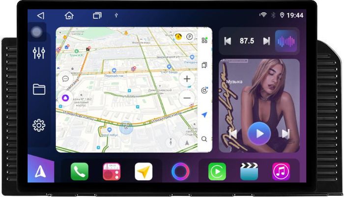 Магнитола для Toyota Land Cruiser Prado 250 2023+ (без 360) - FarCar BX877 монитор 13" 2K QLED на Android 13, TS10, 6+128, CarPlay, 4G SIM-слот