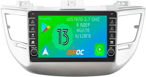 Магнитола для Hyundai Tucson 2016-2018 - Airoc AB-2013 (кнопки и крутилки), Android 13, TS20, 6/128Гб, SIM-слот, CarPlay