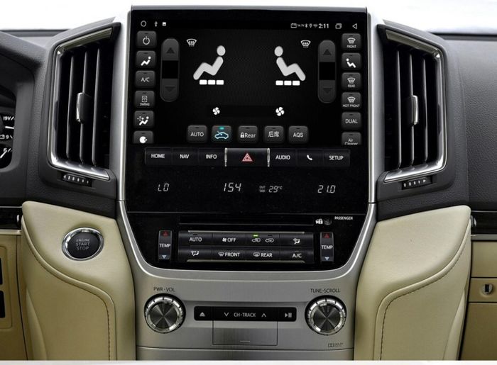 Магнитола для Toyota Land Cruiser 200 2015-2021 (с JBL и 360) - Kuberg ZH-T1001 дисплей 10.1" на Android 10, 8Гб+128Гб, CarPlay, SIM-слот