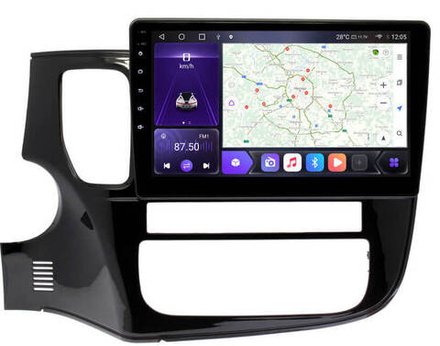 Магнитола для Mitsubishi Outlander 3 2012-2022 - Kuberg OL-1633-IJ IPS, Android 10, 8 ядер (TS18), 4G SIM-слот