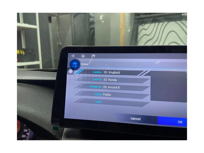 Комплект рамки с разъёмами 9/10" Honda Accord 8 2008-2012 (0 DIN) наверх, взамен монохром БК
