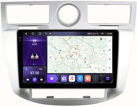 Магнитола для Chrysler Sebring 2006-2010 - Kuberg EW-9301 QLed+2K, Android 12, TS10,  CarPlay, 4G SIM-слот