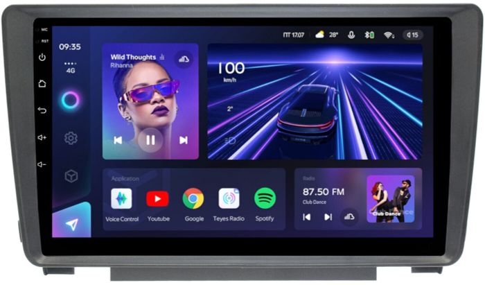 Магнитола для Skoda Octavia A5 2004-2013, Yeti (в штатную рамку) - Teyes CC3L на Android 10, 8-ядер, CarPlay, 4G SIM-слот