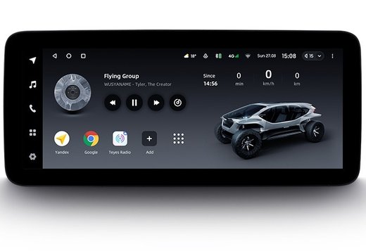 Магнитола для Toyota RAV4 5 2019-2024+ (рынок РФ/ОАЭ) - Teyes LUX ONE ROUND монитор 12.3", Android 10, CarPlay, 4G SIM-слот