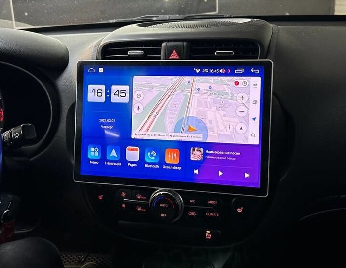 Магнитола для KIA Soul 2 2014-2019 (климат) - Parafar PF526 на Android 13, QLED 2K монитор 11" или 13", 8Гб+128Гб, CarPlay, 4G SIM-слот