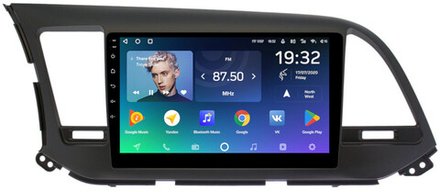 Магнитола для Hyundai Elantra 6 2016-2018 (штатная КЗВ, рамка тип 2) - Teyes CC2 PLUS монитор 9" QLED на Android 10, ТОП процессор, 4Гб+64Гб, 4G SIM-слот