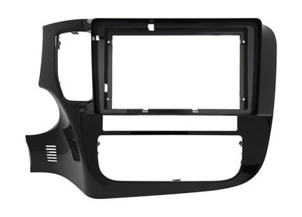 Комплект рамки с разъёмами 9"+can Mitsubishi Outlander 3 2012-2023 овальный климат Chinese ver.CAN