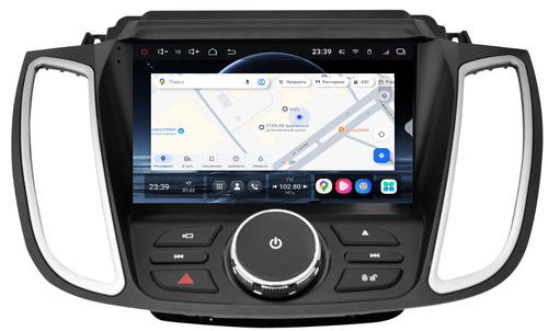 Магнитола для Ford Kuga 2 2017-2019 (SYNC 3, рамка с кнопками тип 1) - Redpower 85251 PRO/PROmax ТОП звук, 2K QLED, Android 14, CarPlay, 4G SIM-слот