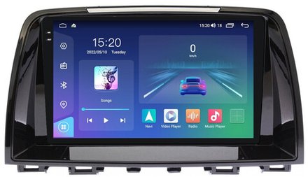 Магнитола для Mazda 6 2012-2014 - Parafar PF010RN2K на Android 13, QLED+2K, ТОП процессор, 4Гб+32Гб, CarPlay, 4G SIM-слот