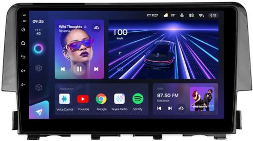 Магнитола для Honda Civic 10 2015-2021 - Teyes CC3L монитор 9" IPS на Android 10, 8-ядер, CarPlay, 4G SIM-слот